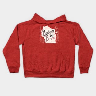 Badger Brew Retro Defunct Wisconsin Breweriana Kids Hoodie